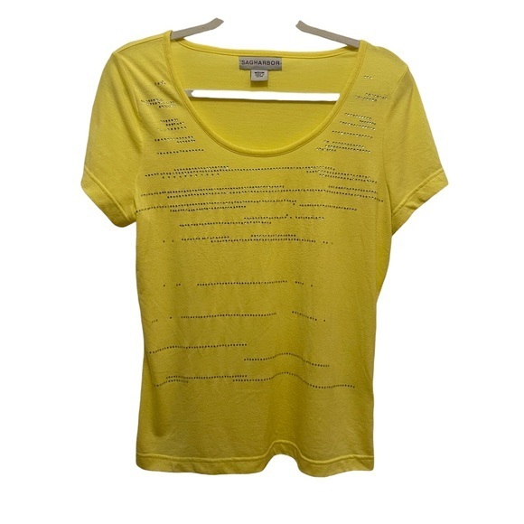 Sag Harbor Yellow Top Size Medium - Picture 1 of 5